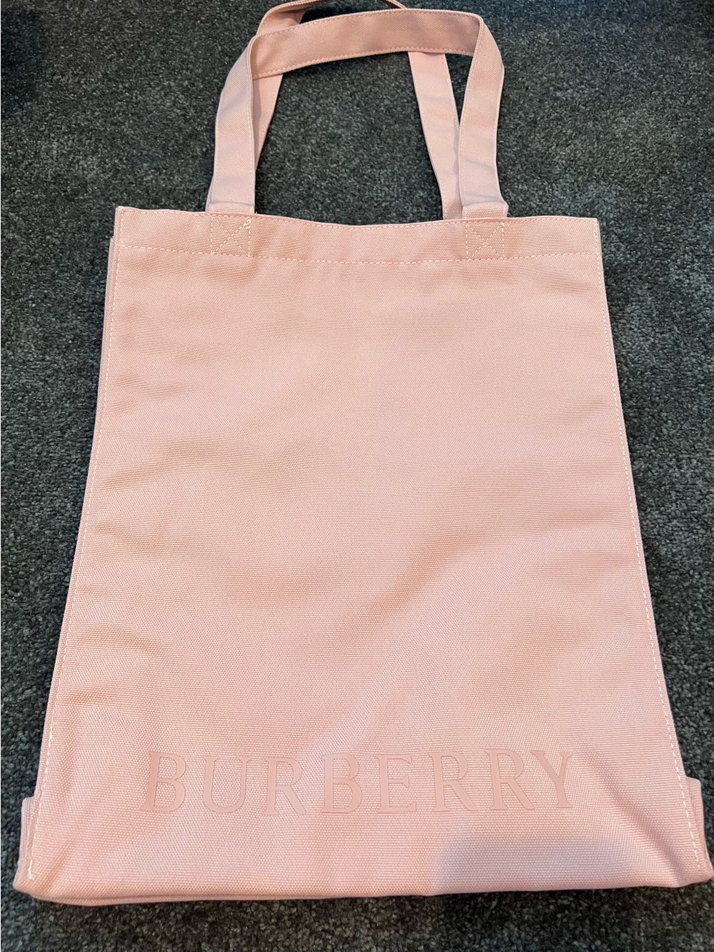 Burberry Blush Pink Canvas Tote